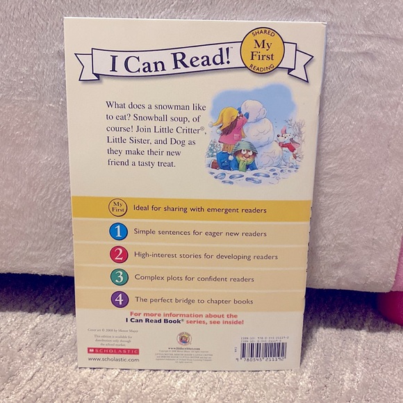 Mercer Mayers Little Critter Snowball Soup Kids Scholastic Book - Picture 2 of 3